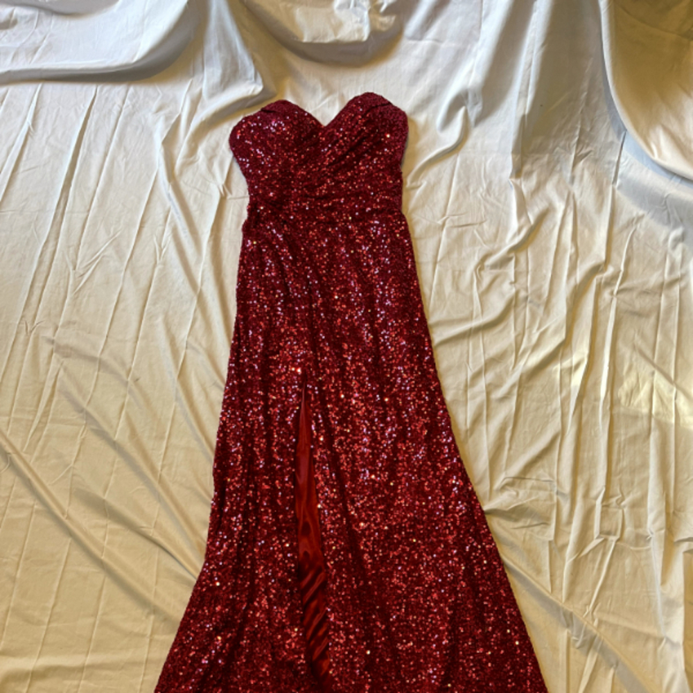 Nordstrom Fuchsia Strapless Evening Gown